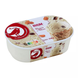 AUCHAN Glace raisins au...