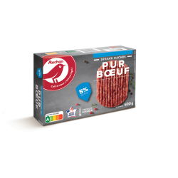 Auchan steak haché pur bœuf...