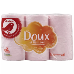 Auchan Papier Toilette Rose...