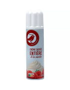 AUCHAN Crème fouettée entière, sucrée et vanillée 27% UHT 250g