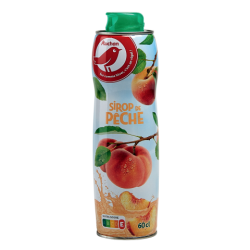 AUCHAN Sirop Peche 60CL