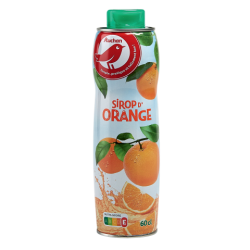 AUCHAN Sirop Orange 60CL