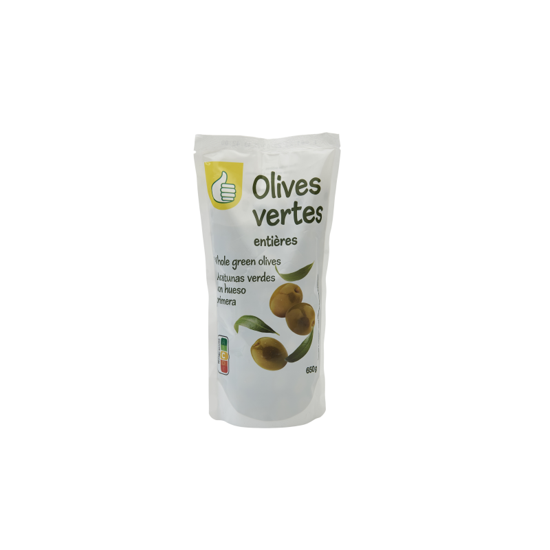 OLIVE VERTE ENTIERE POUCE 400G
