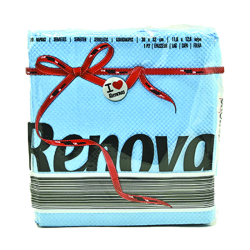 RENOVA SERVIETTE TABLE BLEUX70